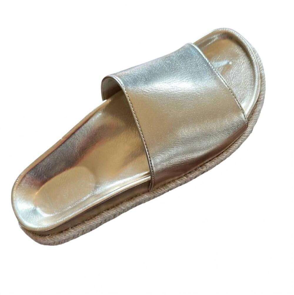 NEW SHU SHOP women's crisanta slip-on sandal in gold